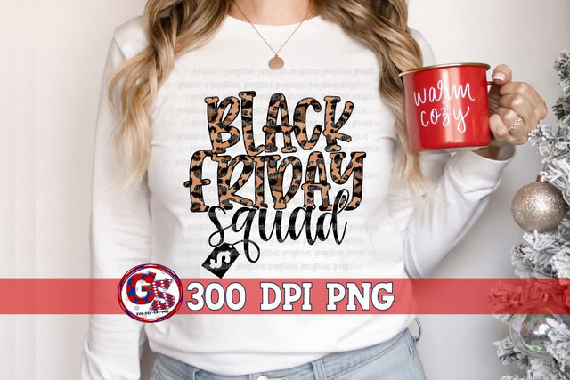 Black Friday Squad PNG for Sublimation Sublimation Greedy Stitches 