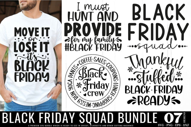Black Friday Squad SVG Bundle SVG DESIGNISTIC 