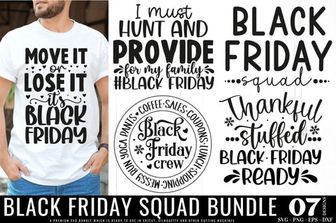 Black Friday Squad SVG Bundle SVG DESIGNISTIC 