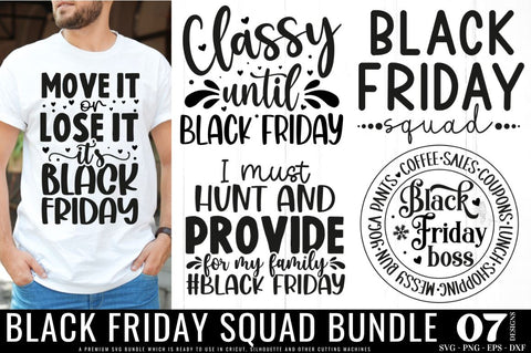 Black Friday Squad SVG Bundle SVG DESIGNISTIC 