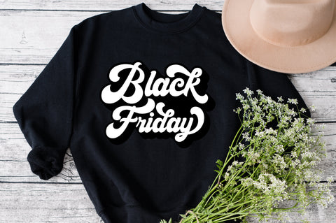 Black Friday Svg, Black Friday Svg, Black Friday Svg, Black Friday Squad Svg, Black Friday Crew Svg, Retro Svg, Wavy Stacked Svg SVG Fauz 