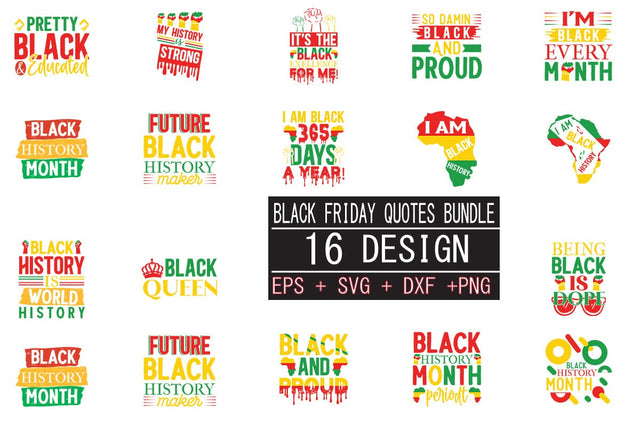 black friday SVG bundle 16 design SVG svgteam 