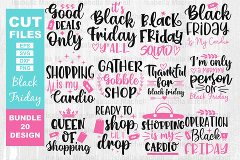 Black Friday Svg bundle, Black Friday Sale svg, Black Woman Svg, Black friday Cricut, Silhouette Svg, Shopping Svg, Black Friday Shirt Svg, Quotes Svg, Designs Funny Shirt Svg, Straight Outta Svg, High Heels Svg SVG Isabella Machell 