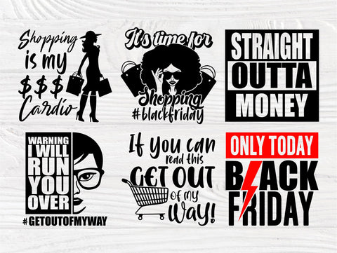Black Friday SVG Bundle, Shopping Svg, Woman Shirt SVG TonisArtStudio 