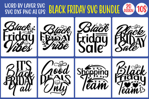 Black Friday SVG Bundle SVG MStudio 
