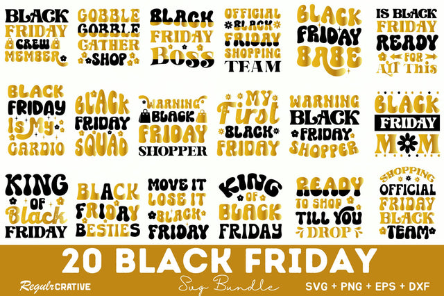Black Friday Svg Bundle SVG Regulrcrative 