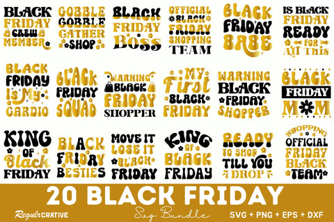 Black Friday Svg Bundle SVG Regulrcrative 