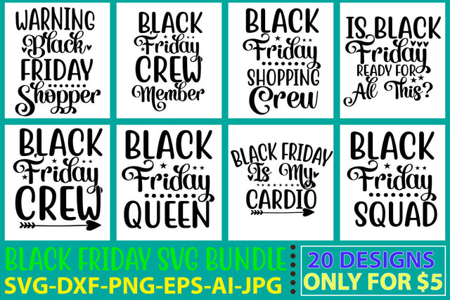 Black Friday Svg Bundle SVG Syaman 