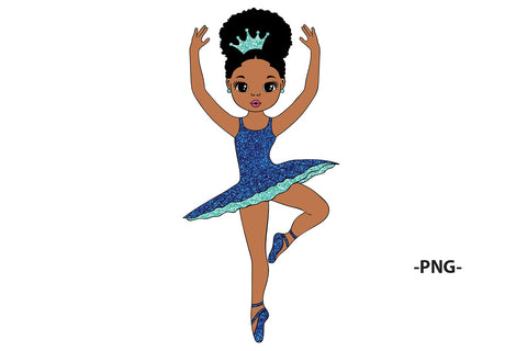 Black Girl Ballerina Svg, Gymnastics Girl Svg, Black Girl Dance Svg, Afro Girl Svg, Black Girl Svg, Cute Little Girl, Svg Cut Files SVG 1uniqueminute 