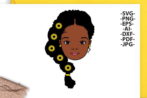 Black Girl Braids Svg, Afro Girl Svg, Sunflowers, Afro Baby Girl Svg, Peek a boo Girl, Black Woman, Black History, African American SVG 1uniqueminute 