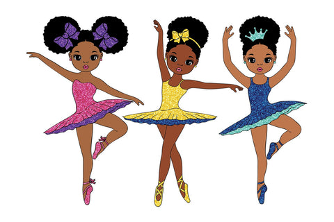 Black Girl Bundle Svg, Ballerina Svg, Gymnastics Girl Svg, Glitter, Black Girl Dance Svg, Elegant Girl, Black Girl Svg, Svg Cut Files SVG 1uniqueminute 