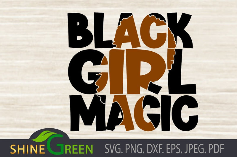 Black Girl Magic | Afro Woman SVG - So Fontsy