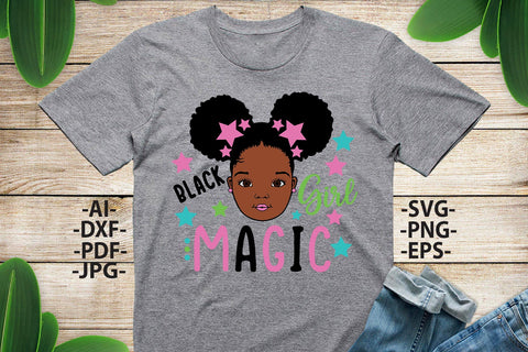 Black Girl Magic Svg, Afro Girl Svg, Peekaboo Girl Svg, Princess Svg, Black Queen Svg, Puff Hair Svg, African American, Cut File Svg SVG 1uniqueminute 