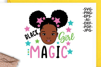 Black Girl Magic Svg, Afro Girl Svg, Peekaboo Girl Svg, Princess Svg, Black Queen Svg, Puff Hair Svg, African American, Cut File Svg SVG 1uniqueminute 