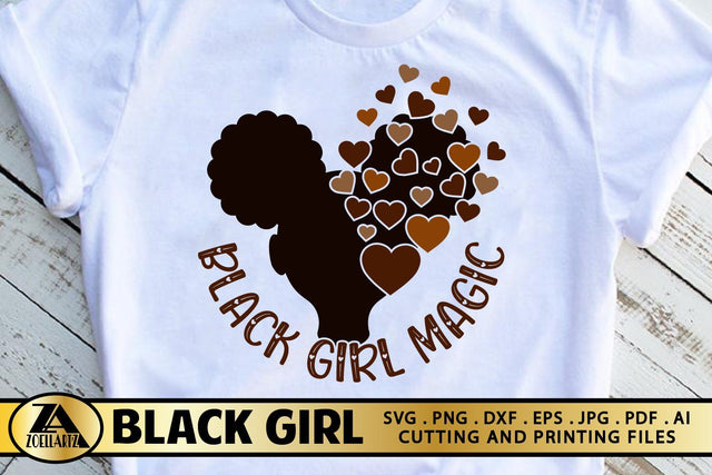 Black Girl Magic Valentine SVG Black Woman SVG Cut File SVG zoellartz 