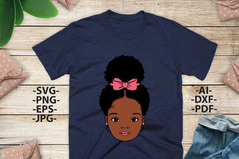 Black girl Svg, Afro Girl Svg, Black History, Afro Woman Svg, Ribbon, Cute Girl, African American, Black Girl Magic, Svg Cut Files SVG 1uniqueminute 