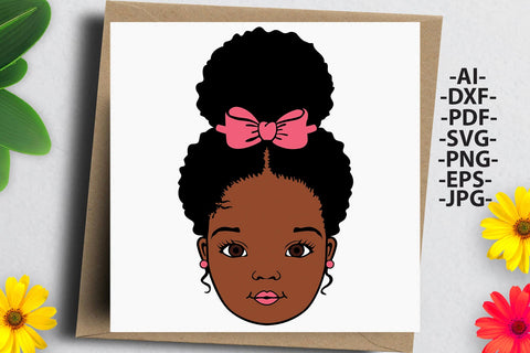 Black girl Svg, Afro Girl Svg, Black History, Afro Woman Svg, Ribbon, Cute Girl, African American, Black Girl Magic, Svg Cut Files SVG 1uniqueminute 