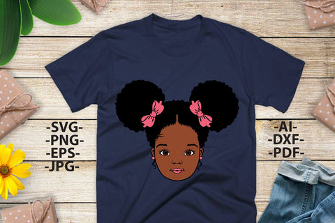 Black girl Svg, Afro Girl Svg, Black History, Afro Woman Svg, Ribbon, Cute Girl, African American, Black Girl Magic, Svg Cut Files SVG 1uniqueminute 