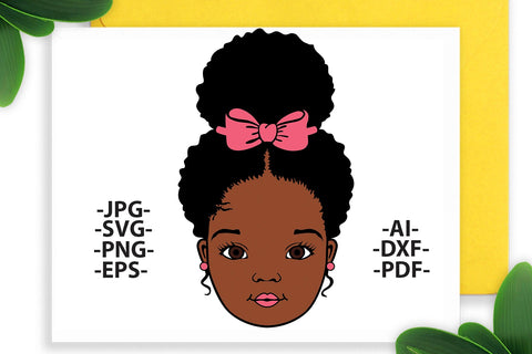 Black girl Svg, Afro Girl Svg, Black History, Afro Woman Svg, Ribbon, Cute Girl, African American, Black Girl Magic, Svg Cut Files SVG 1uniqueminute 