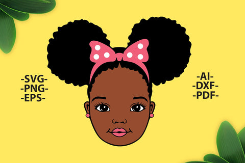 Black girl Svg, Afro Girl Svg, Black History Svg, Afro Woman Svg, Ribbon, Cute Girl, Svg African American, Black Girl Magic, Svg Cut Files SVG 1uniqueminute 