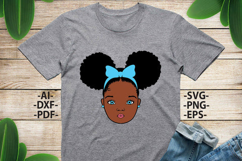 Black girl Svg, Afro Girl Svg, Blue Eyes Svg, Afro Woman Svg, Ribbon, Cute Girl, African American, Black Girl Magic, Svg Cut Files SVG 1uniqueminute 