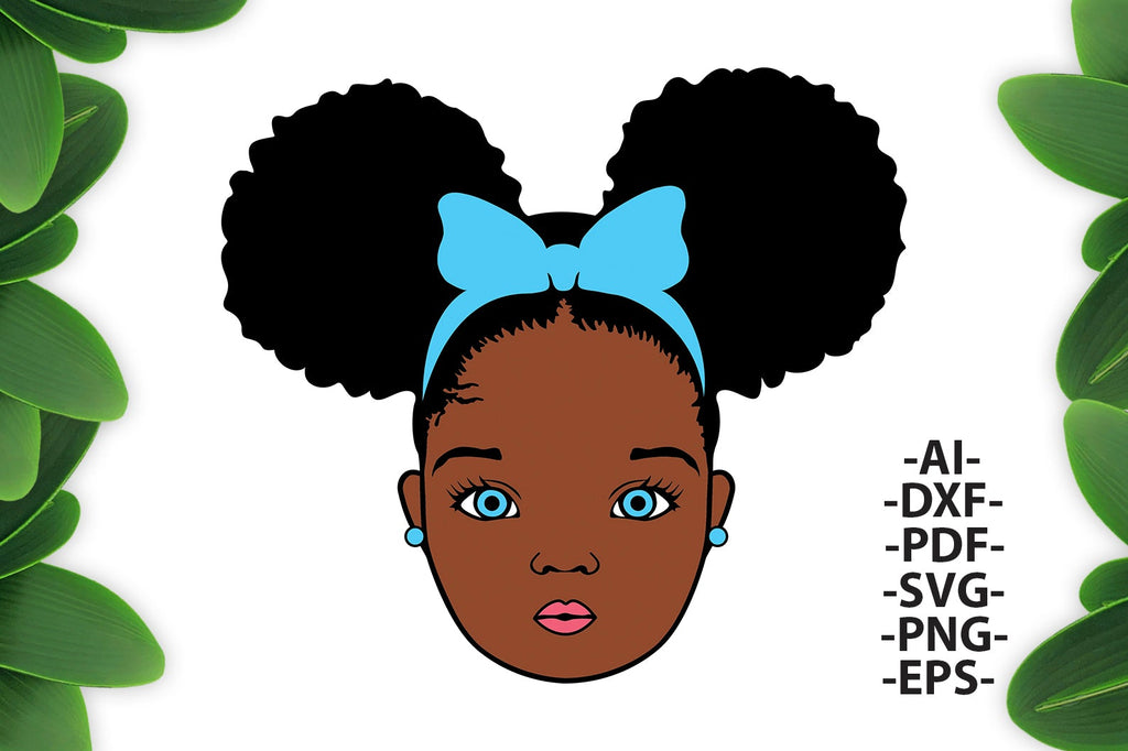 Black girl Svg, Afro Girl Svg, Blue Eyes Svg, Afro Woman Svg, Ribbon ...