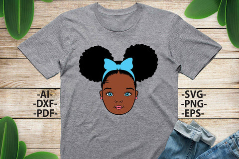 Black girl Svg, Afro Girl Svg, Girl with Blue, Eyes, Afro Woman Svg, Ribbon, Cute Girl, African American, Black Girl Magic, Svg Cut Files SVG 1uniqueminute 