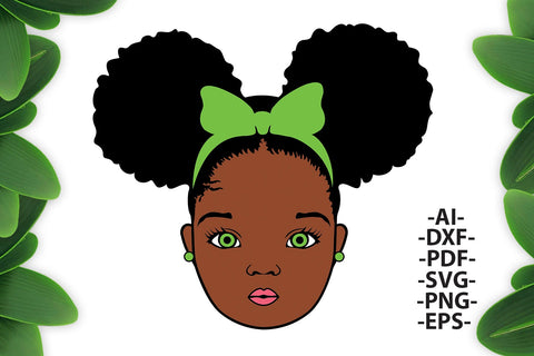 Black girl Svg, Afro Girl Svg, Green Eyes Svg, Afro Woman Svg, Ribbon, Cute Girl, African American, Black Girl Magic, Svg Cut Files SVG 1uniqueminute 