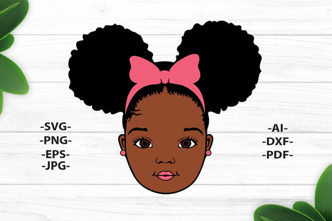 Black Girl Svg, Girl Smile Svg, Afro Girl Svg, Black History, Afro Woman Svg, Ribbon, Cute Girl, African American, Black Girl Magic, Svg Cut Files SVG 1uniqueminute 