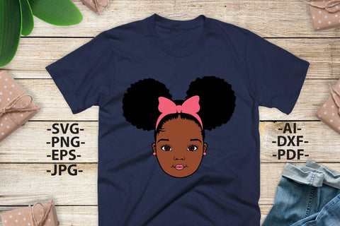 Black Girl Svg, Girl Smile Svg, Afro Girl Svg, Black History, Afro Woman Svg, Ribbon, Cute Girl, African American, Black Girl Magic, Svg Cut Files SVG 1uniqueminute 