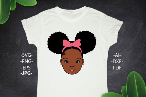 Black Girl Svg, Girl Smile Svg, Afro Girl Svg, Black History, Afro Woman Svg, Ribbon, Cute Girl, African American, Black Girl Magic, Svg Cut Files SVG 1uniqueminute 
