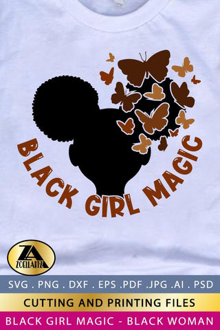 Black Girl SVG PNG EPS DXF Melanin SVG AFRO SVG Cut Files SVG zoellartz 