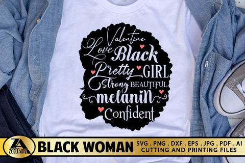 Black Girl SVG Valentine Subway Art SVG Black Woman SVG SVG zoellartz 
