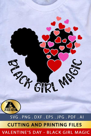 Black Girl Valentine SVG Black Girl Magic SVG Cut Files SVG zoellartz 