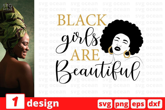 Black girls are beautiful SVG Cut File SVG SvgOcean 