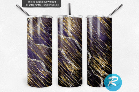 Black golden Purple 20 oz / 30 oz Tumbler PNG Sublimation Regulrcrative 