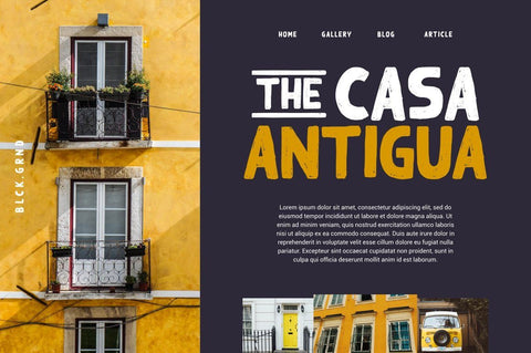 Black Ground Font Garisman Studio 