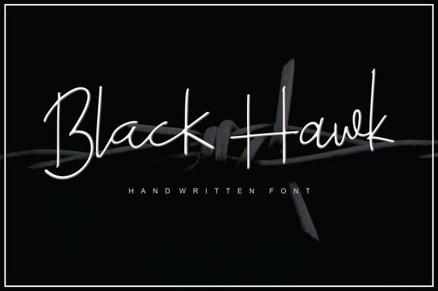 Black Hawk Font Fargun Studio 
