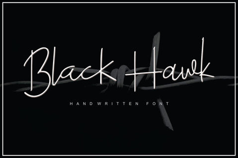 Black Hawk Font Fargun Studio 