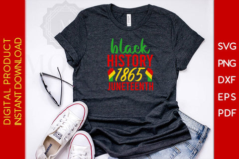 Black History 1865 Juneteenth SVG PNG PDF Cut File SVG Creativedesigntee 