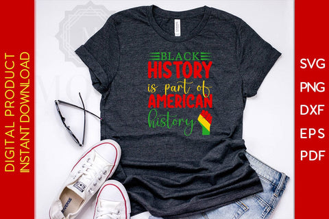 Black History Is Part Of American History Juneteenth SVG PNG PDF Cut File SVG Creativedesigntee 