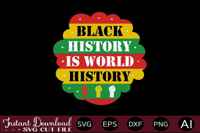 Black History Is World History SVG SVG designmaster24 