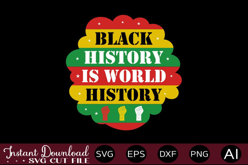 Black History Is World History SVG SVG designmaster24 