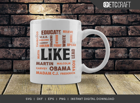 Black History Leaders SVG Cut File, African American Svg, Black History Month Svg, Black Woman Svg, Black Pride Svg, African American Quote Design, TG 01770 SVG ETC Craft 