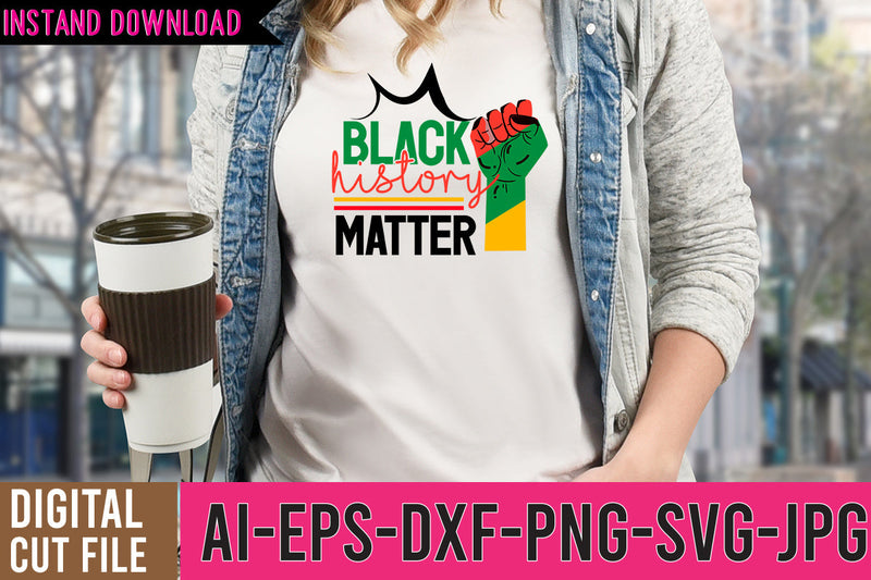 Black History Matter SVG Cut File SVG BlackCatsMedia 