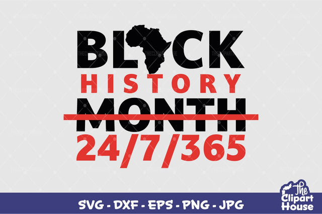 Black History Month 24 7 SVG The Clipart House 