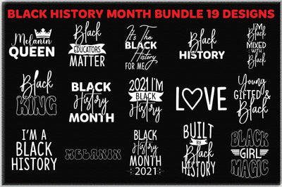 Black History Month Bundle 19 Designs SVG Creativeart88 