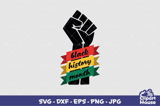 Black History Month Fist SVG The Clipart House 