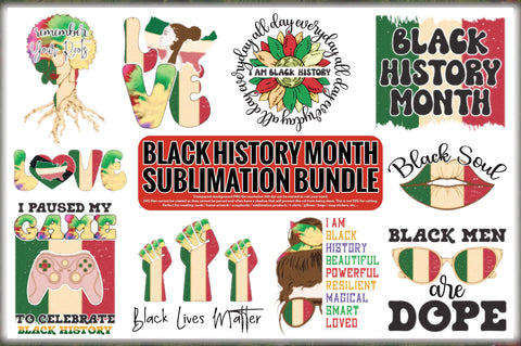 Black History Month Sublimation Bundle Sublimation Jagonath Roy 