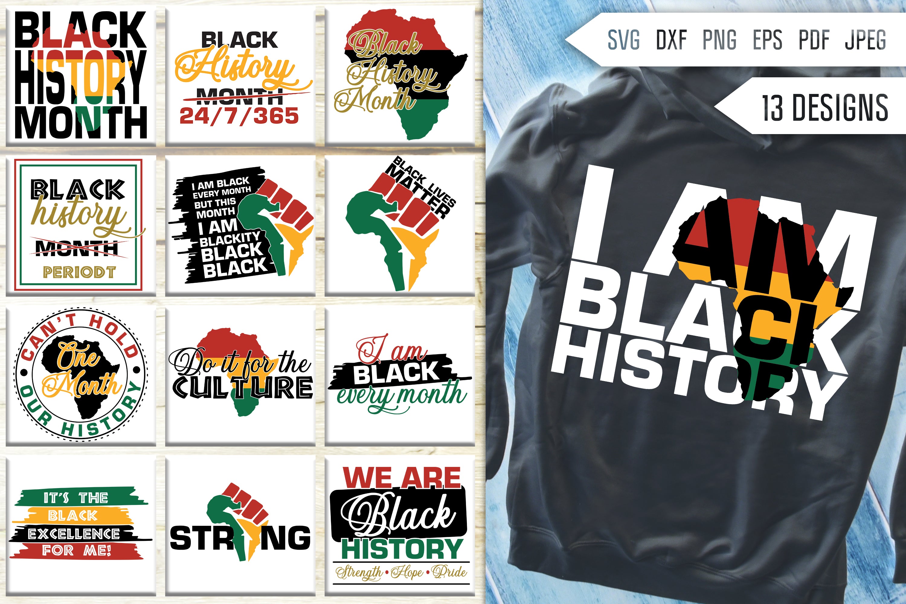 black history shirts svg